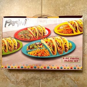 Parini 4PC Fiesta Plate Set